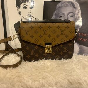 *L*V Brown Monogram Crossbody Bag